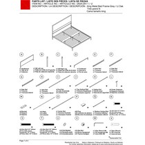 san francisco gray king bed   