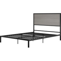 san francisco gray queen bed   