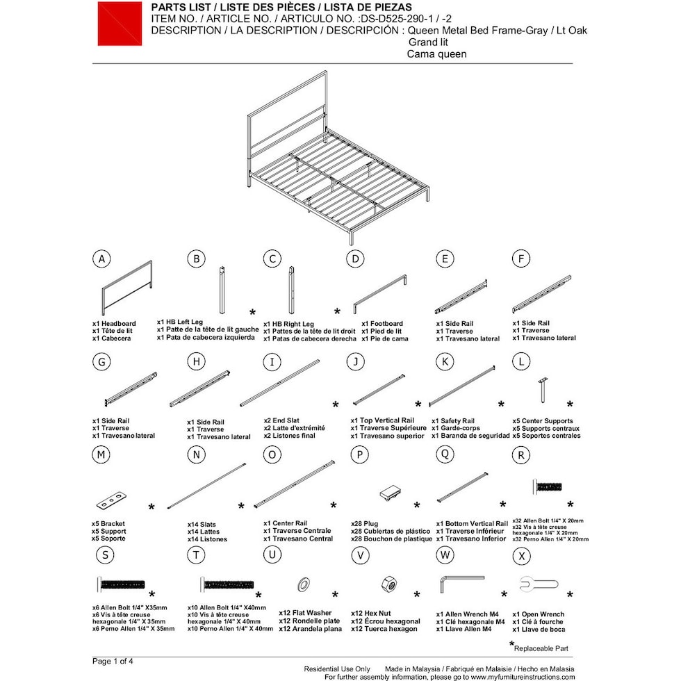 san francisco gray queen bed   
