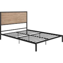 san francisco light brown queen bed   