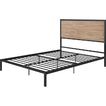 san francisco light brown queen bed   