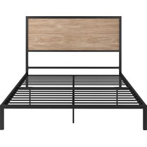 san francisco light brown queen bed   