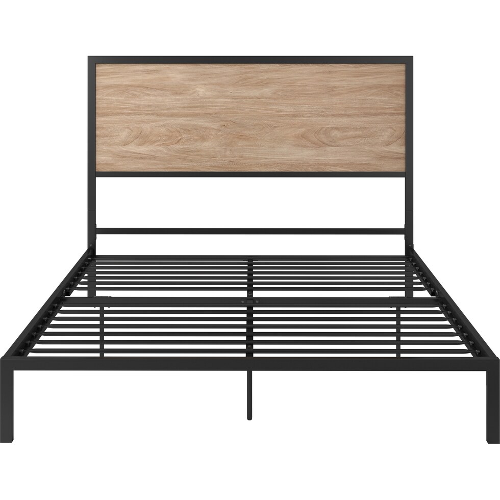san francisco light brown queen bed   