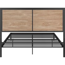 san francisco light brown queen bed   
