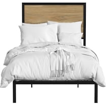san francisco light brown twin bed   