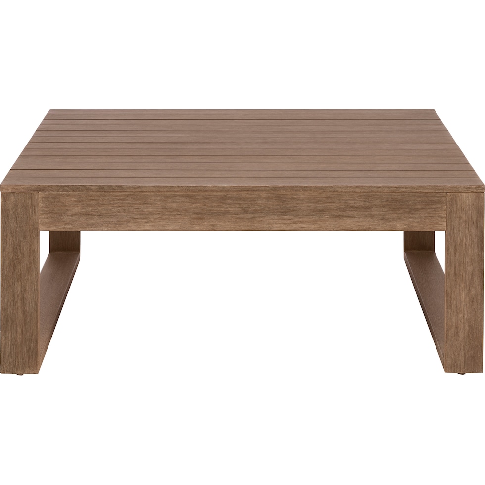 sand bridge light brown outdoor coffee table   