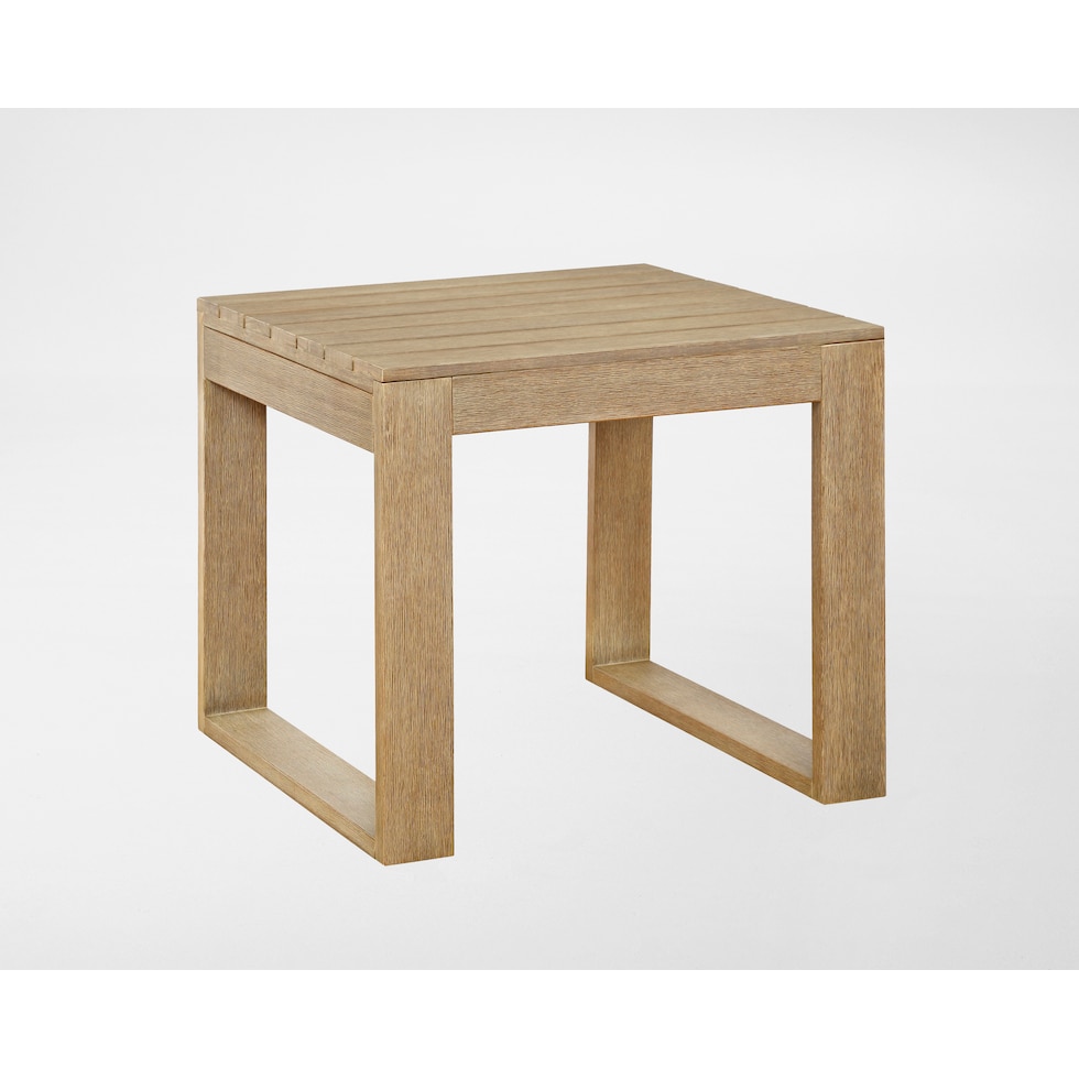sand bridge light brown outdoor side table   