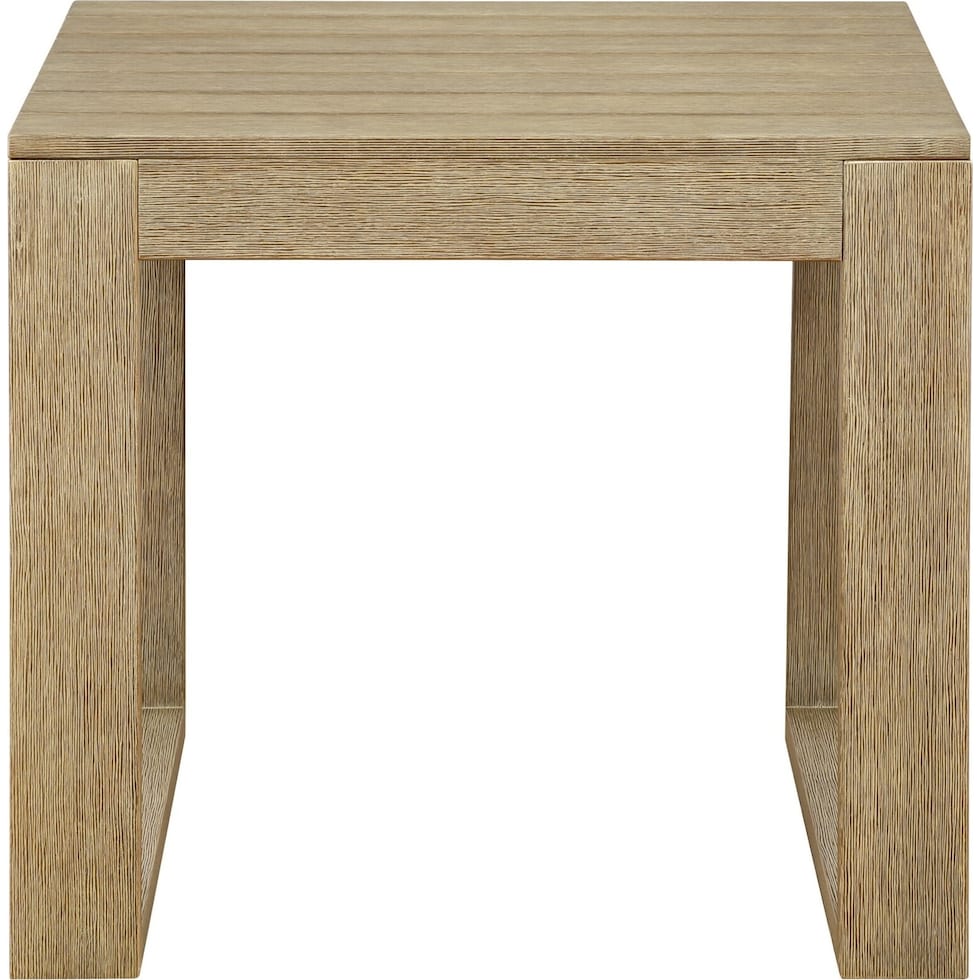 sand bridge light brown outdoor side table   