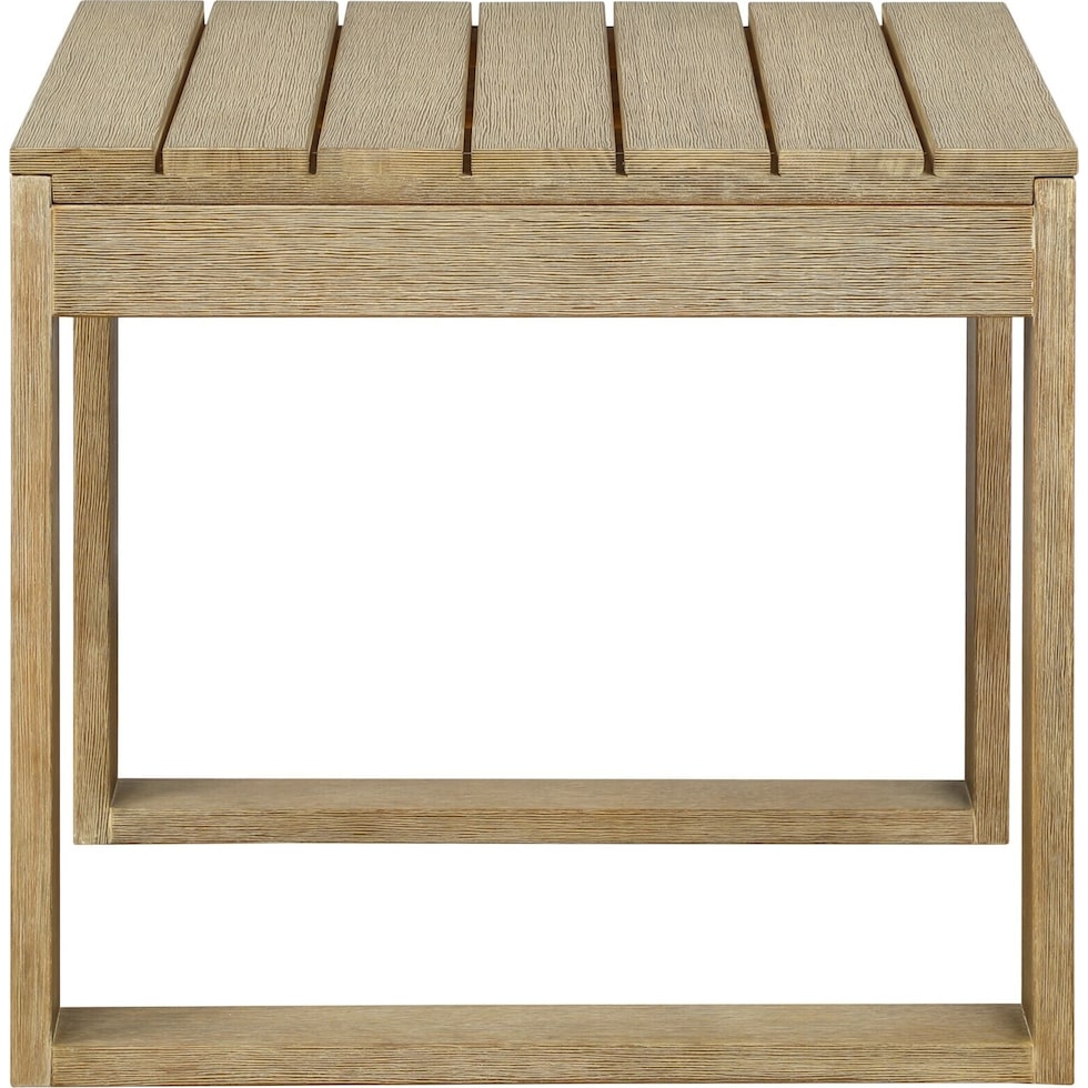sand bridge light brown outdoor side table   