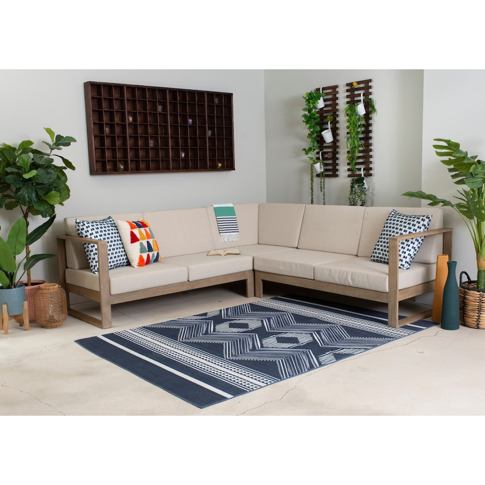 sand bridge natural outdoor sectional   