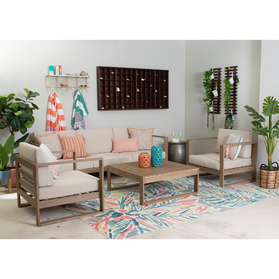 sand bridge natural outdoor sofa   