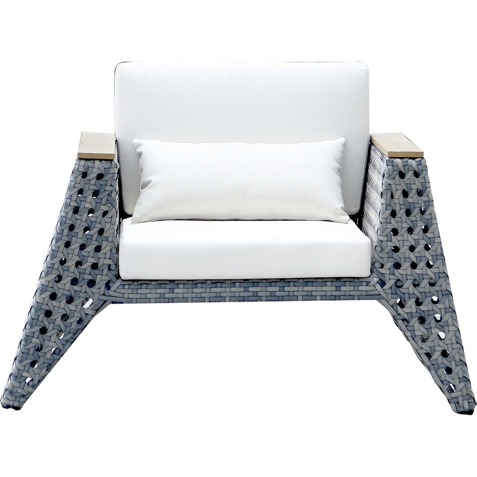 sanibel gray cream outdoor loveseat set   