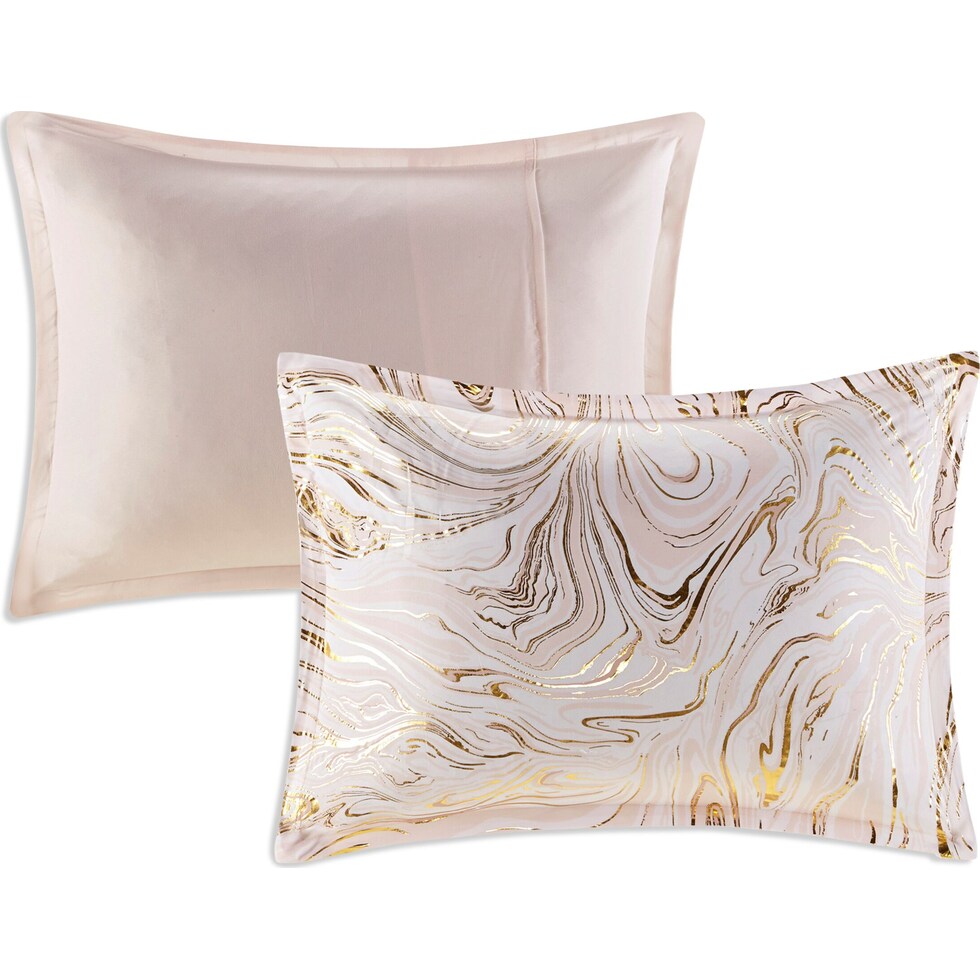 sansa pink full queen bedding set   
