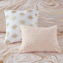 sansa pink full queen bedding set   