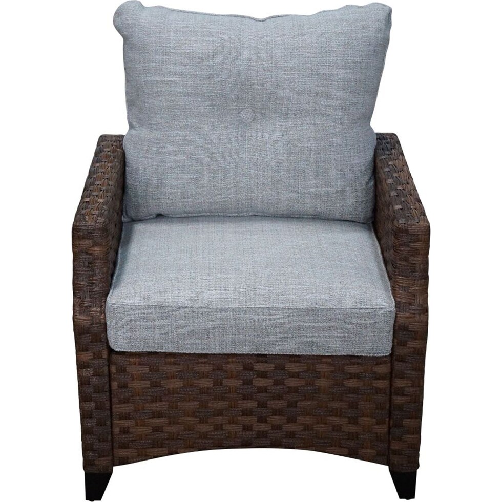 santa cruz dark brown outdoor loveseat set   