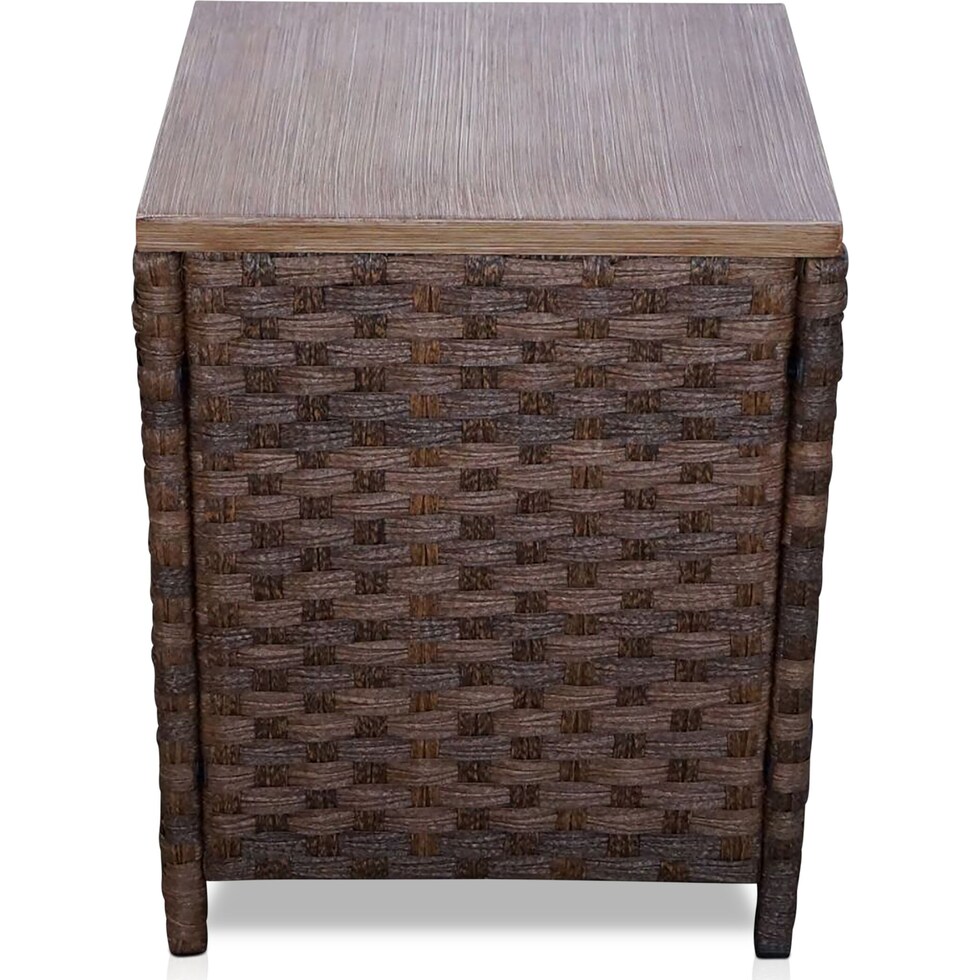 santa cruz dark brown outdoor loveseat set   