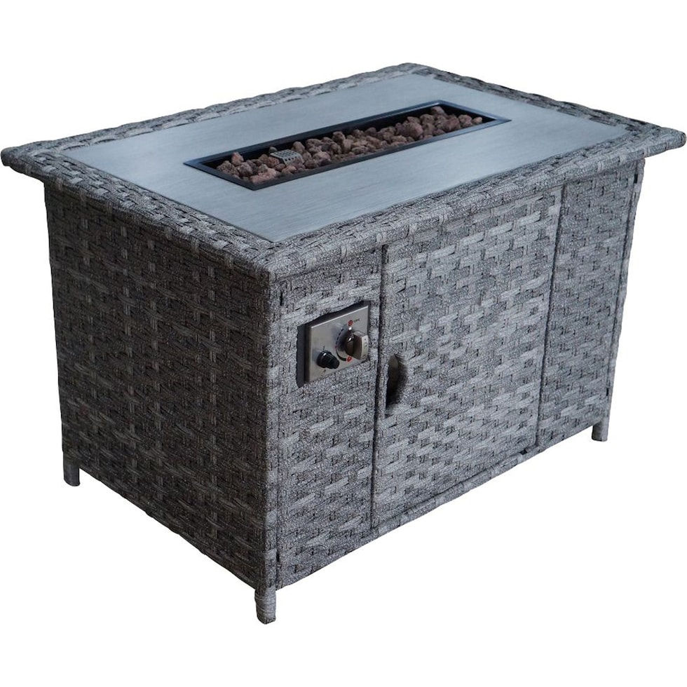 santa cruz gray fire pit   