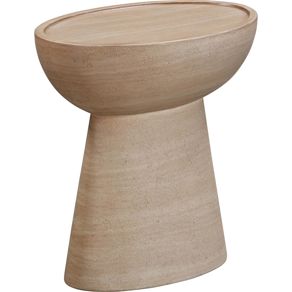 santa fe light brown accent table   