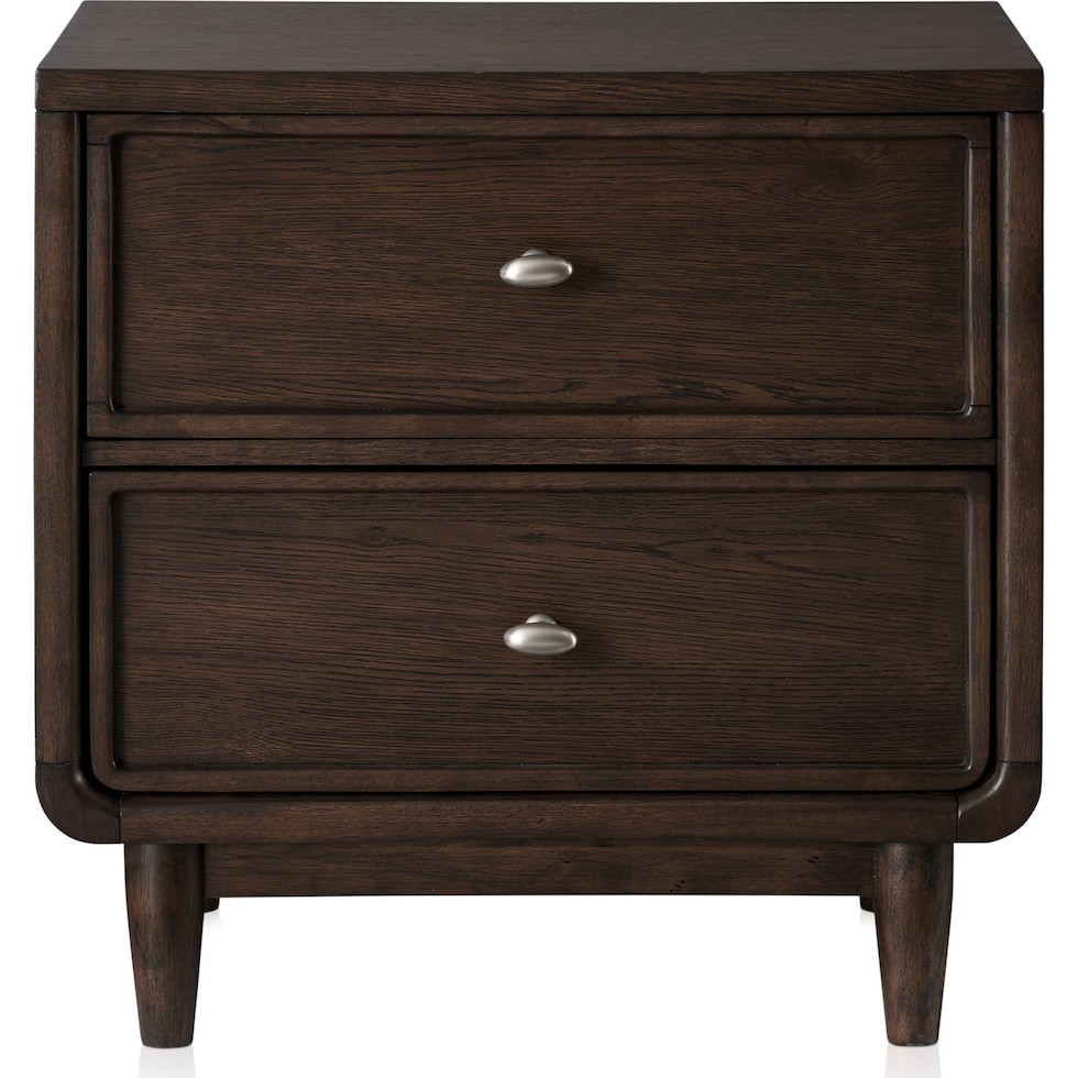 santa monica bedroom dark brown nightstand   