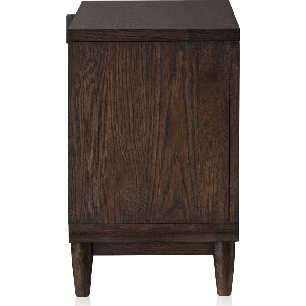 santa monica bedroom dark brown nightstand   