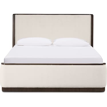 Santa Monica Queen Upholstered Bed - Chestnut