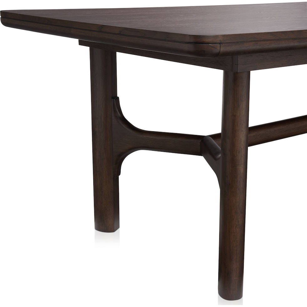 santa monica dining dark brown  pc dining room   