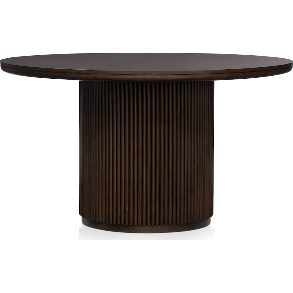 santa monica dining dark brown  pc dining room   