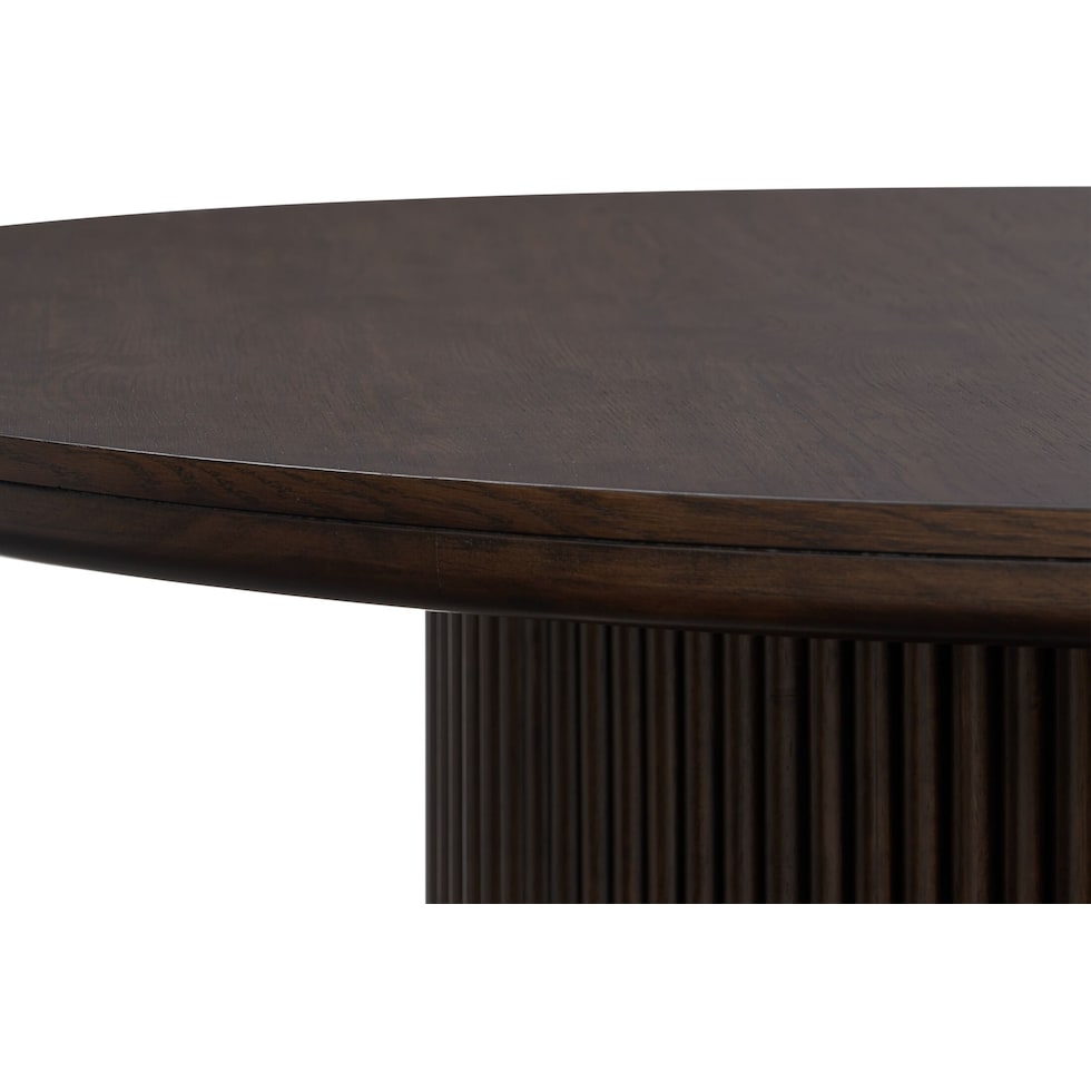 santa monica dining dark brown  pc dining room   