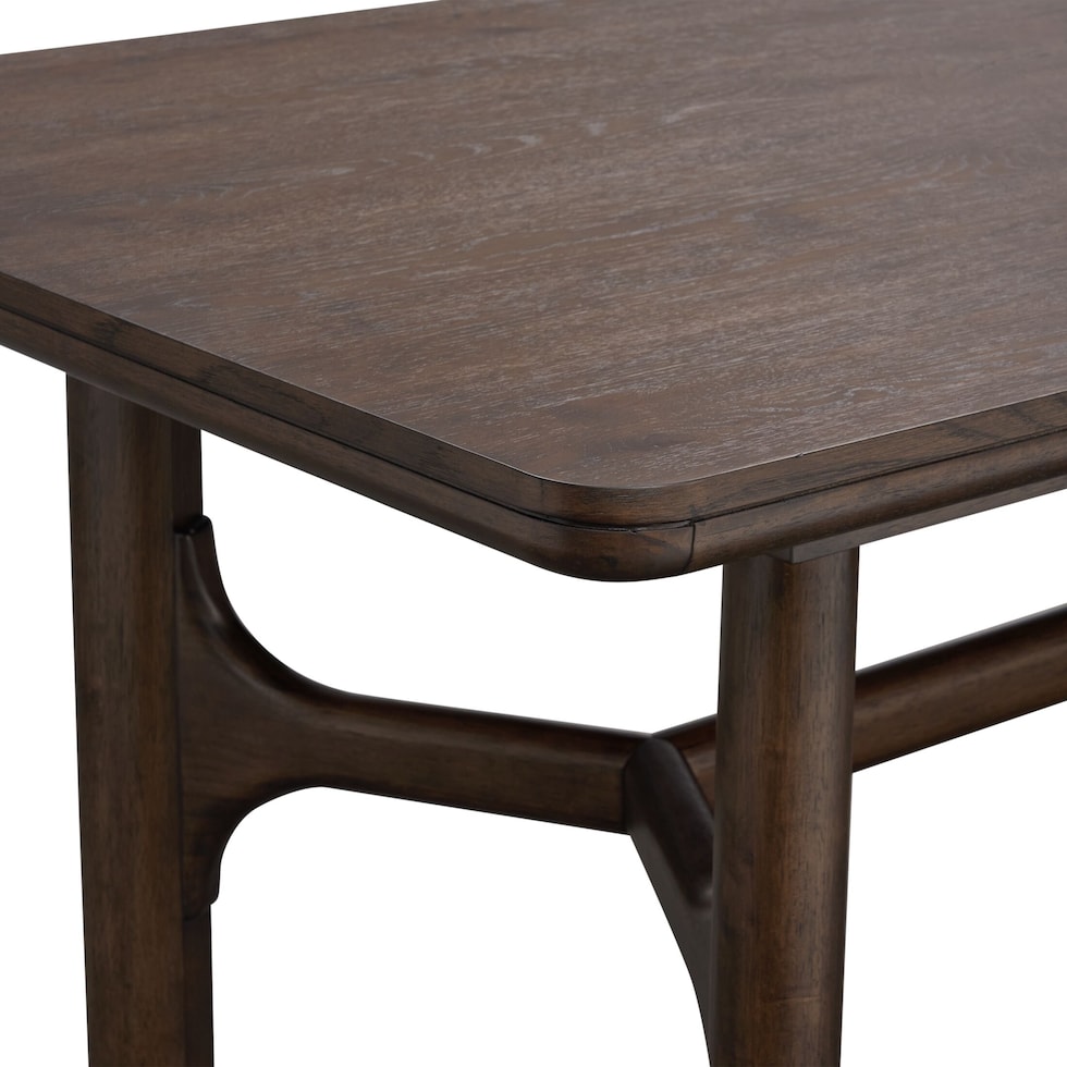santa monica dining dark brown dining table   