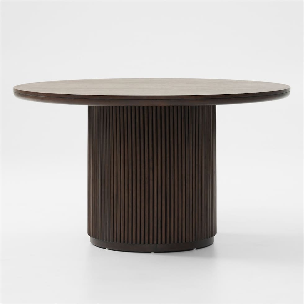 santa monica dining dark brown dining table   