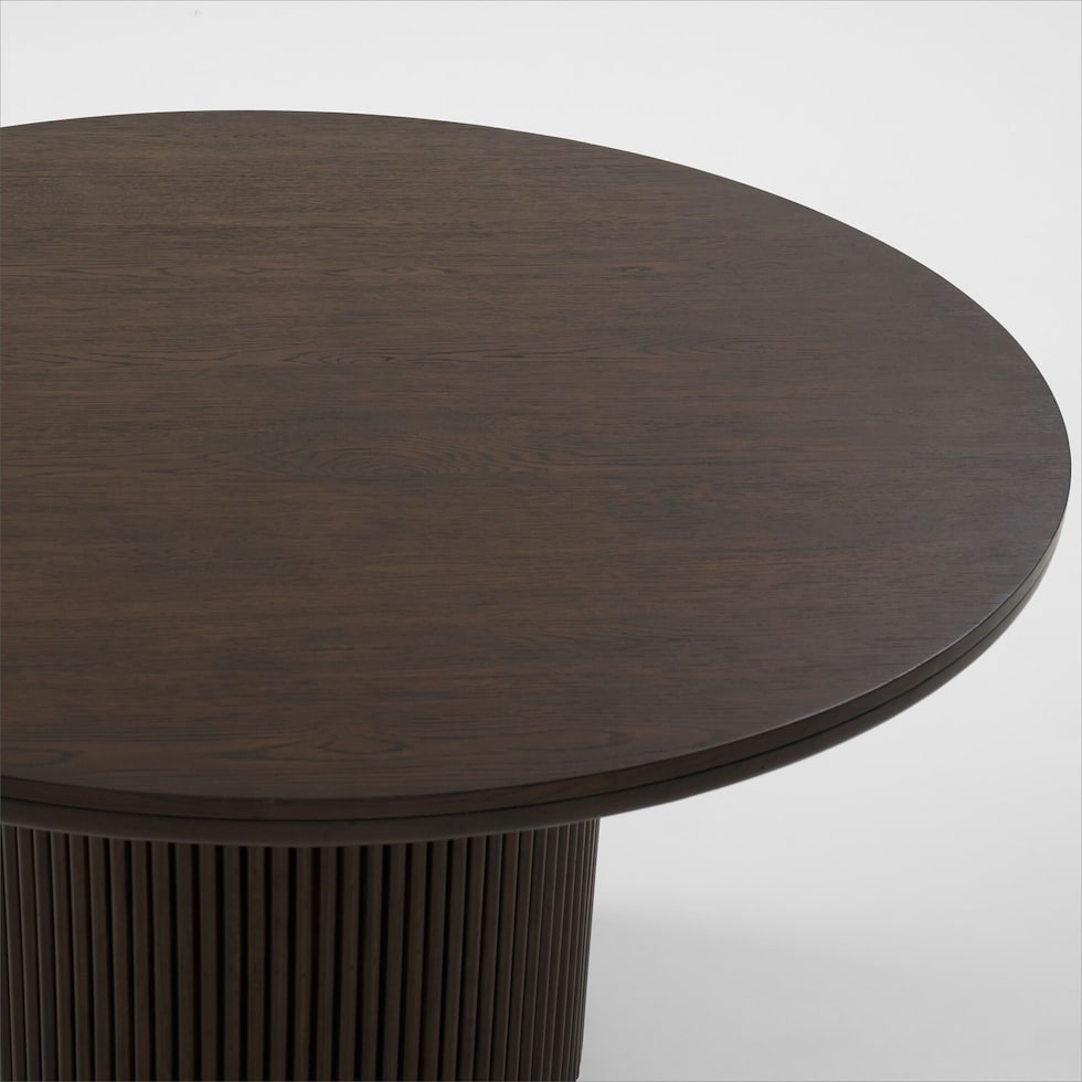 santa monica dining dark brown dining table   