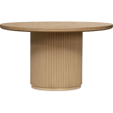 Santa Monica Round Dining Table with 4 Wishbone-Back Dining Chairs