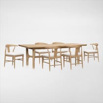 santa monica dining light brown  pc dining room web   