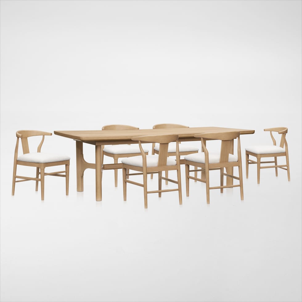 santa monica dining light brown  pc dining room web   