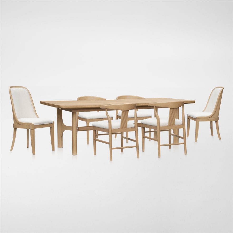 santa monica dining light brown  pc dining room web   