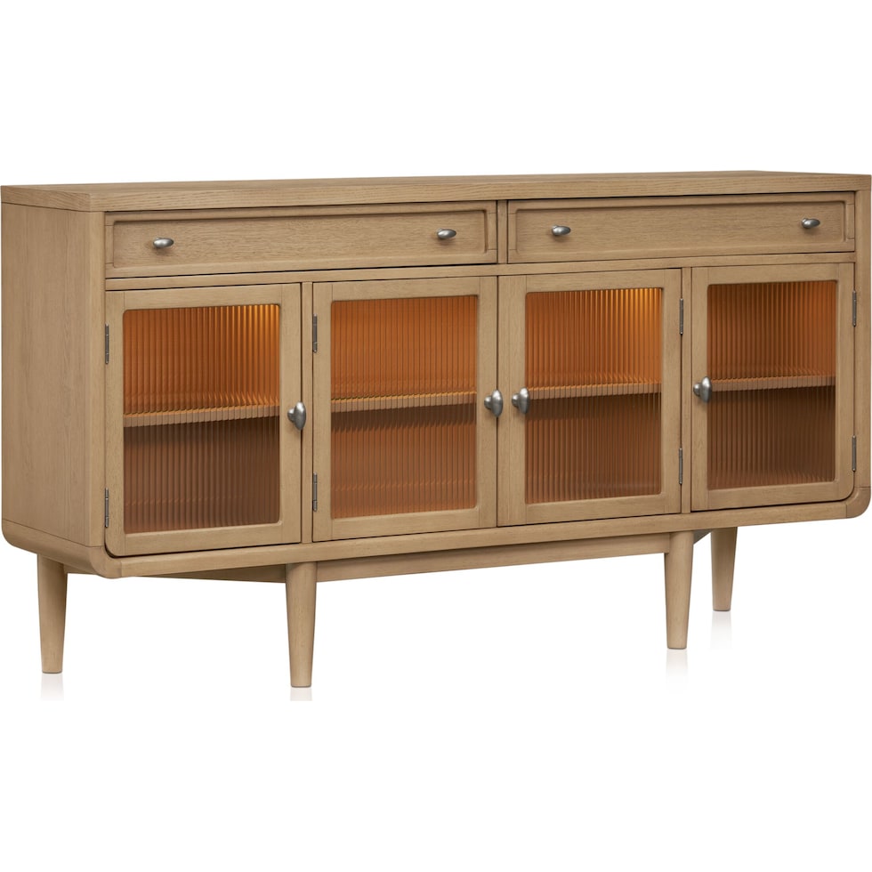 santa monica dining light brown server   