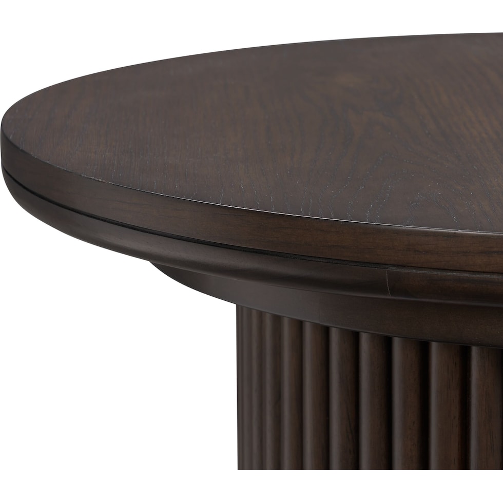 santa monica occasional dark brown end table   