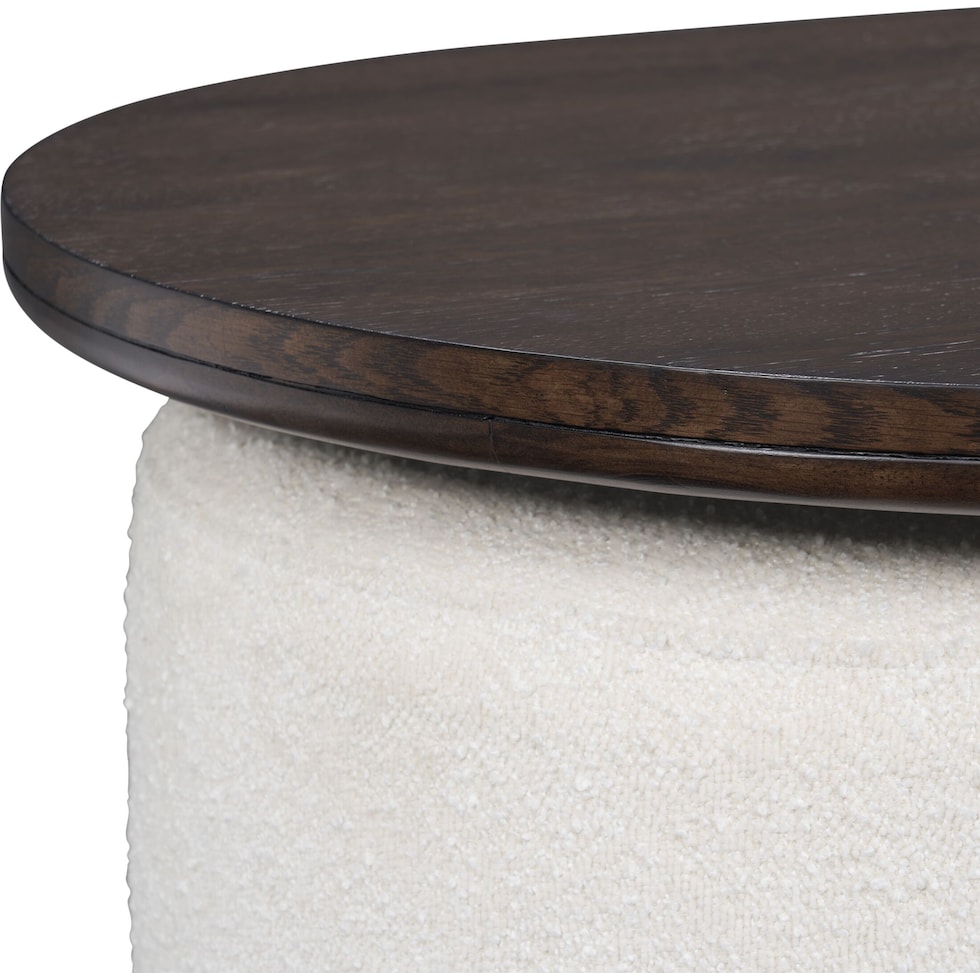 santa monica occasional dark brown nesting coffee table   