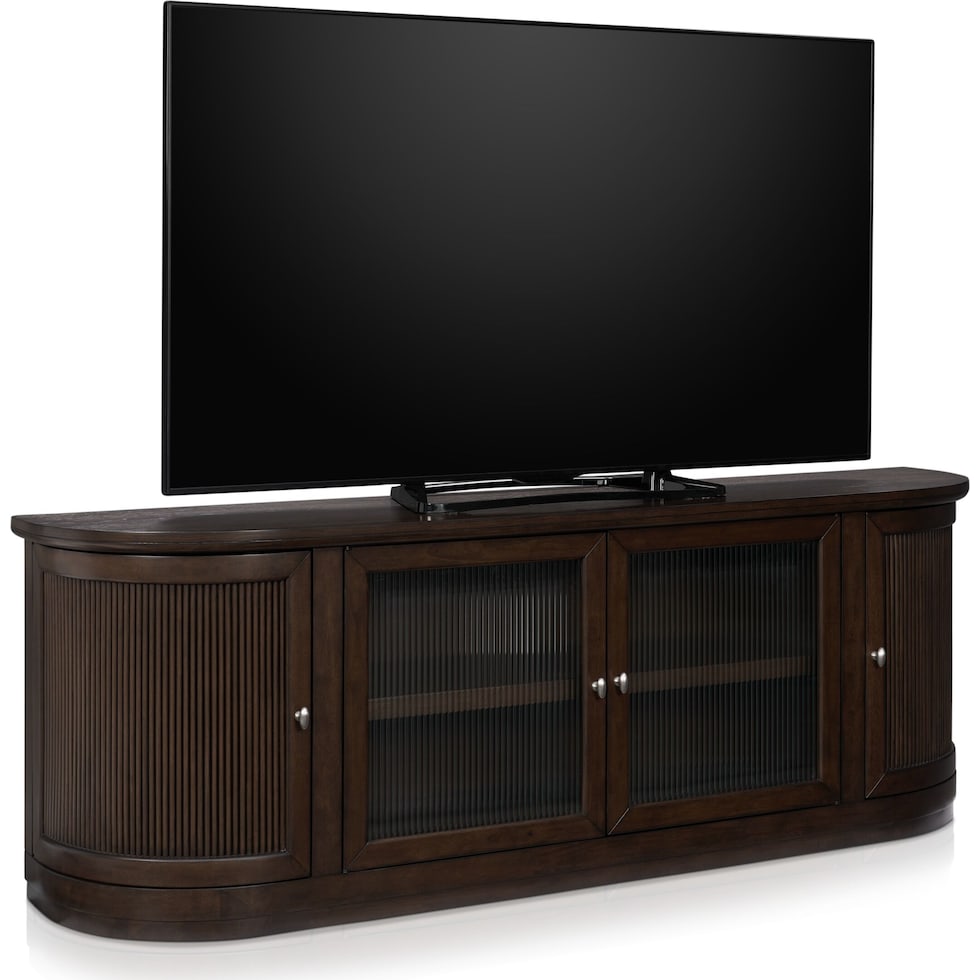 santa monica occasional dark brown tv stand   