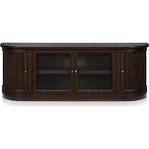 santa monica occasional dark brown tv stand   