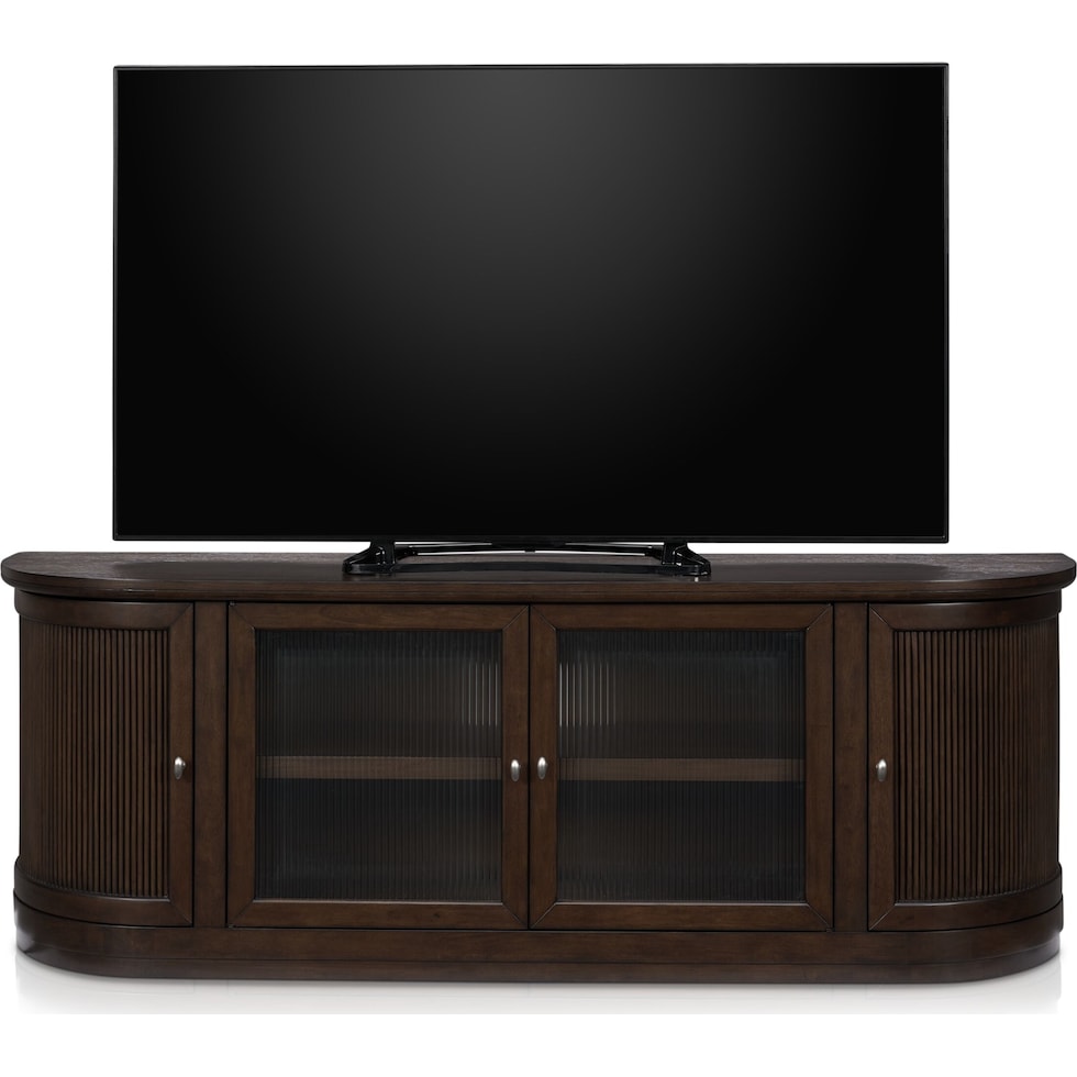 santa monica occasional dark brown tv stand   