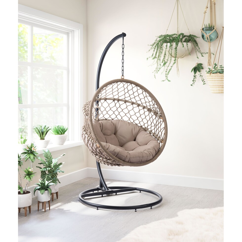 santa monica light brown outdoor chair   
