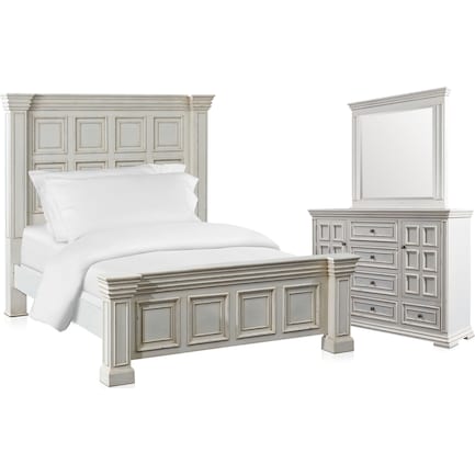 Santa Rosa 5-Piece Queen Bedroom Set with Dresser and Mirror