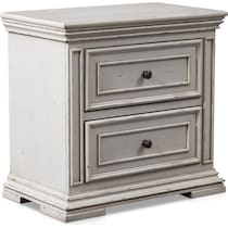 santa rosa white nightstand   