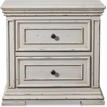 santa rosa white nightstand   