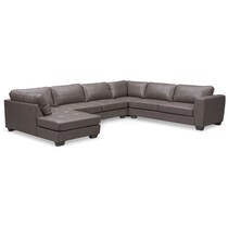 santana gray gray  pc sectional   