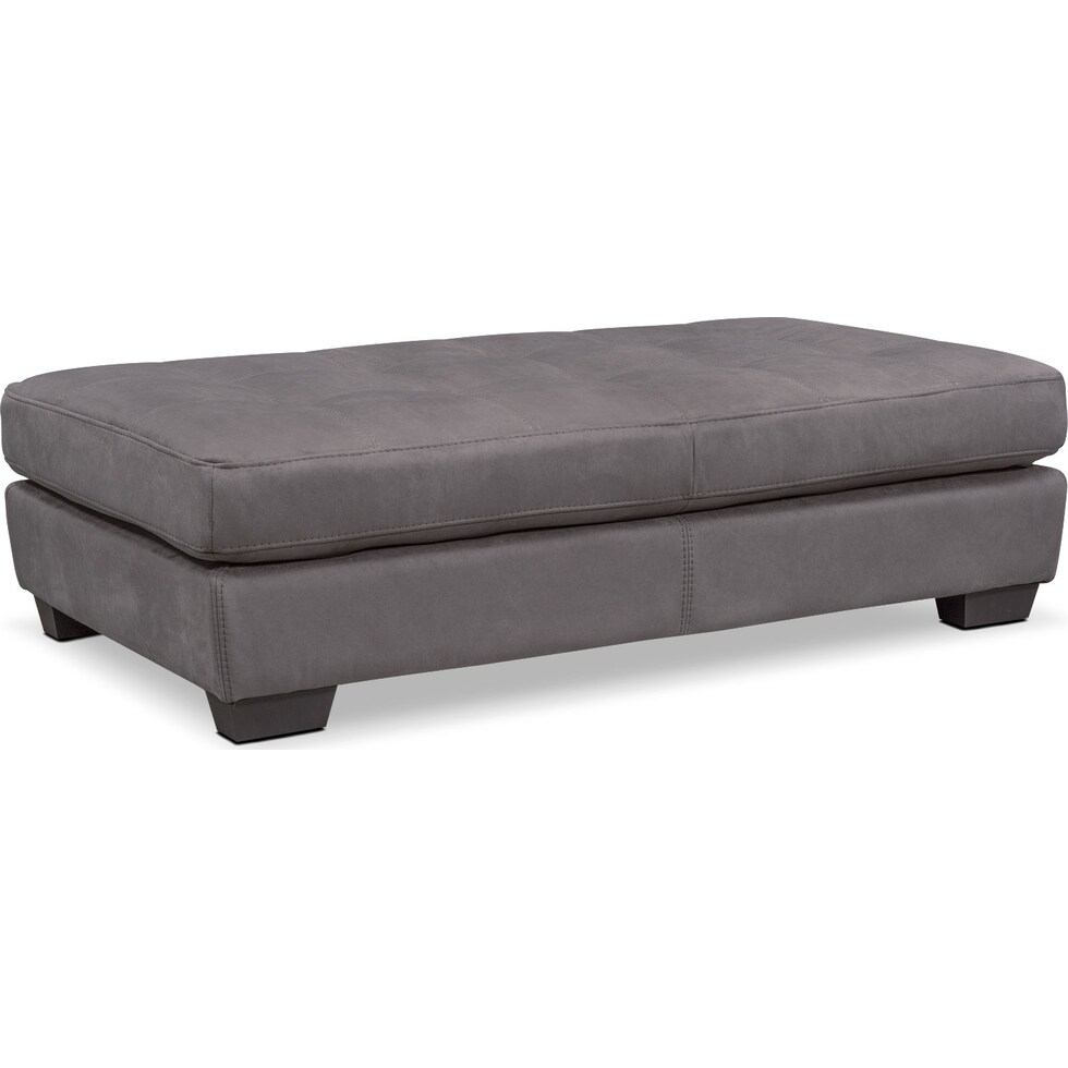 santana slate gray cocktail ottoman   