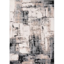 santi brown cream black area rug  x    