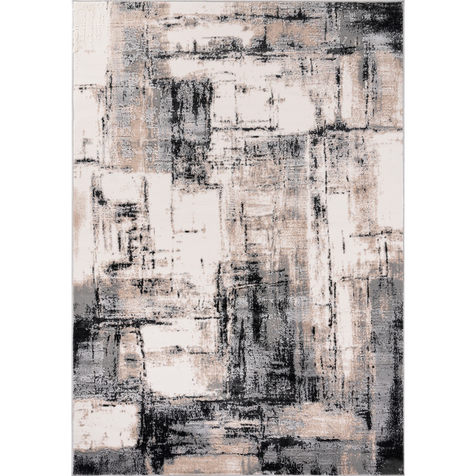 santi brown cream black area rug  x    