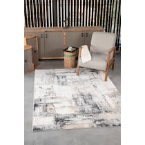santi brown cream black area rug  x    